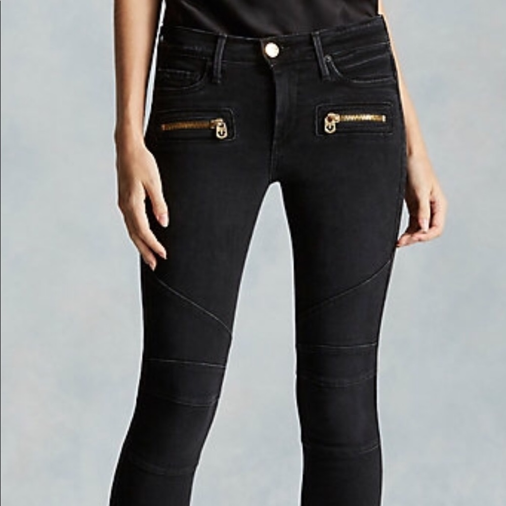 True Religion Halle Jeans 29 Black Super Skinny